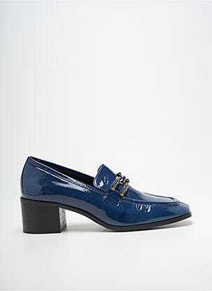 Mocassins type de semelle amortissante talon de 4 à 6cm bleu JB MARTIN femme