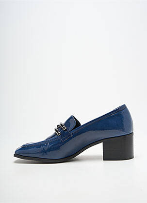 Mocassins type de semelle amortissante talon de 4 à 6cm bleu JB MARTIN femme