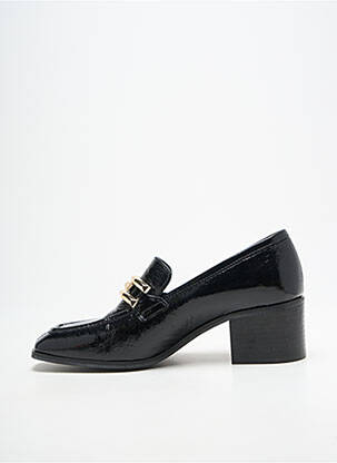 Mocassins tissage satiné talon de 4 à 6cm noir JB MARTIN femme