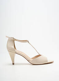 Sandales/nu pieds talon aiguille talon de 7 à 9cm beige JB MARTIN femme