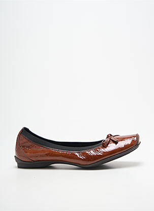 Ballerines matière lisse talon plat jusqu'à 3cm marron JB MARTIN femme