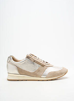 Baskets fermeture zip et lacets talon plat jusqu'à 3cm beige JB MARTIN femme