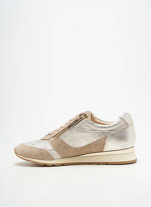 Baskets fermeture zip et lacets talon plat jusqu'à 3cm beige JB MARTIN femme