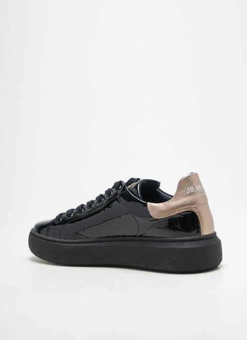 Baskets matière lisse talon plat jusqu'à 3cm noir JB MARTIN femme