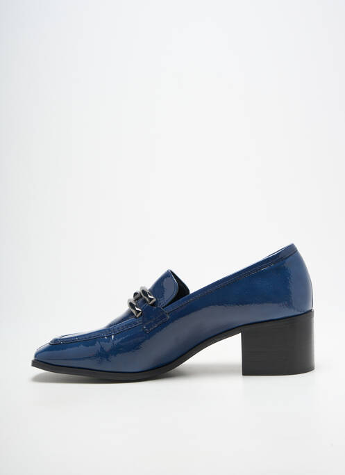 Mocassins type de semelle amortissante talon de 4 à 6cm bleu JB MARTIN femme