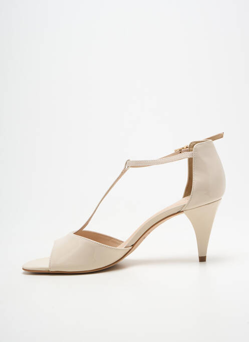 Sandales/nu pieds talon aiguille talon de 7 à 9cm beige JB MARTIN femme