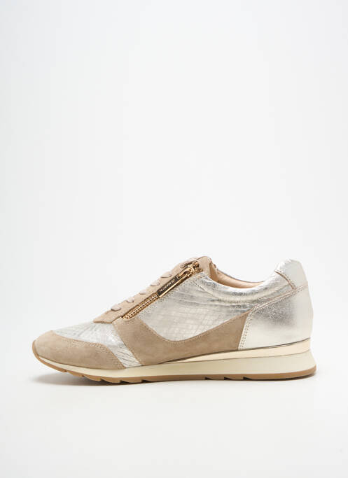 Baskets fermeture zip et lacets talon plat jusqu'à 3cm beige JB MARTIN femme