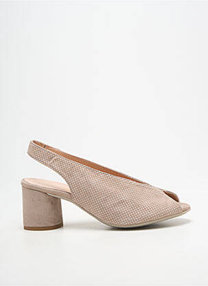 Sandales/nu pieds talon bottier talon de 4 à 6cm beige BELLA STORIA femme