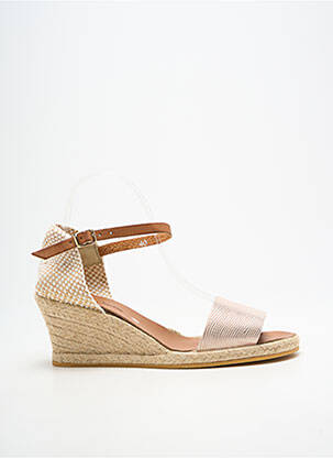 Espadrilles fermeture bride(s) talon de 7 à 9cm beige BELLA STORIA femme