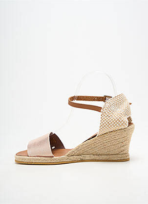 Espadrilles fermeture bride(s) talon de 7 à 9cm beige BELLA STORIA femme