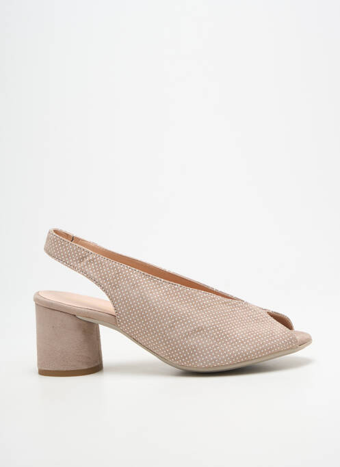 Sandales/nu pieds talon bottier talon de 4 à 6cm beige BELLA STORIA femme