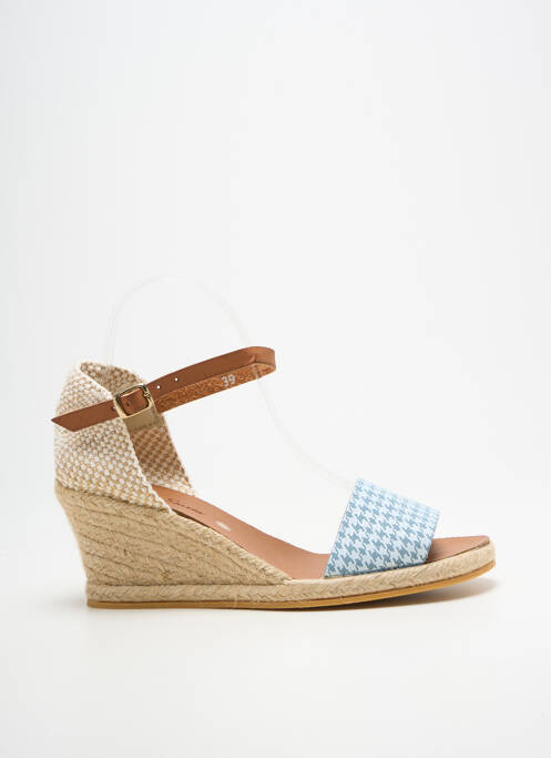 Espadrilles fermeture bride(s) talon de 4 à 6cm bleu BELLA STORIA femme