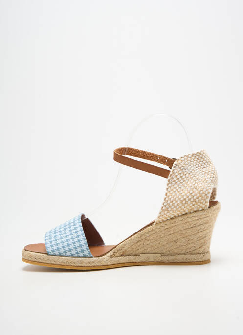 Espadrilles fermeture bride(s) talon de 4 à 6cm bleu BELLA STORIA femme