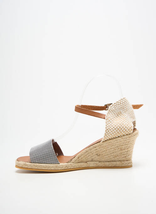 Espadrilles fermeture bride(s) talon de 4 à 6cm noir BELLA STORIA femme
