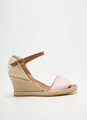 Espadrilles fermeture bride(s) talon de 4 à 6cm rose BELLA STORIA femme