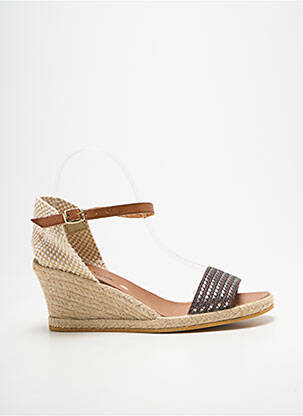 Espadrilles fermeture bride(s) talon de 4 à 6cm argent BELLA STORIA femme