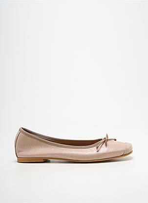 Ballerines tissage satiné talon plat jusqu'à 3cm beige BELLA STORIA femme