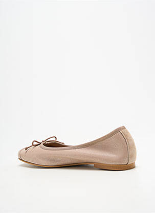 Ballerines tissage satiné talon plat jusqu'à 3cm beige BELLA STORIA femme