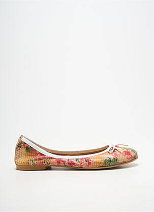 Ballerines bout rond talon plat jusqu'à 3cm orange BELLA STORIA femme