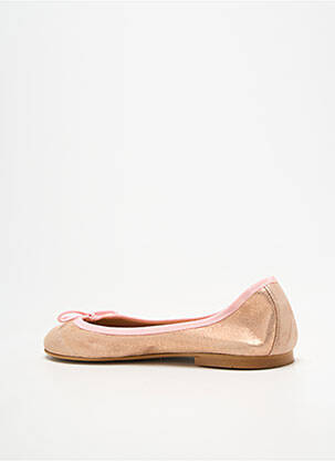 Ballerines tissage satiné talon plat jusqu'à 3cm rose BELLA STORIA femme