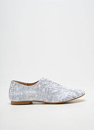 Derbies bout rond talon plat jusqu'à 3cm blanc BELLA STORIA femme