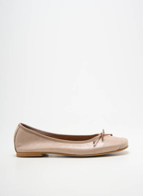 Ballerines tissage satiné talon plat jusqu'à 3cm beige BELLA STORIA femme