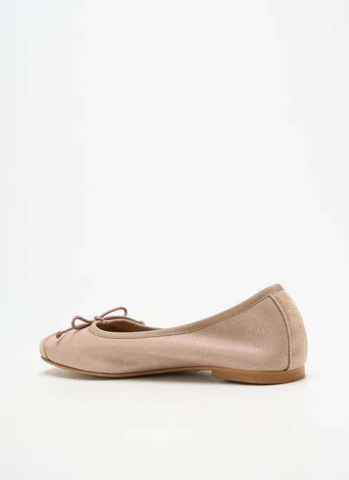Ballerines tissage satiné talon plat jusqu'à 3cm beige BELLA STORIA femme