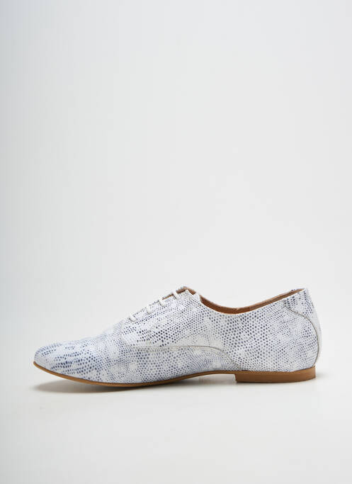 Derbies bout rond talon plat jusqu'à 3cm blanc BELLA STORIA femme