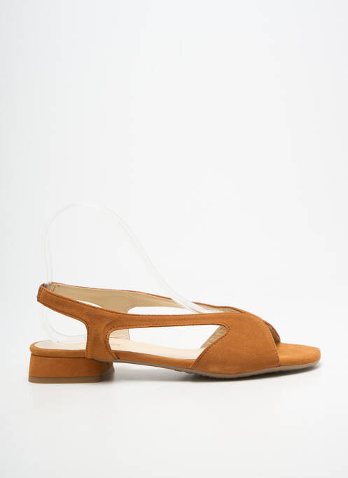 Sandales/nu pieds bout ouvert talon plat jusqu'à 3cm marron BELLA STORIA femme
