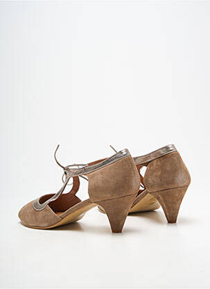 Sandales/nu pieds bout ouvert talon de 4 à 6cm marron BELLA STORIA femme