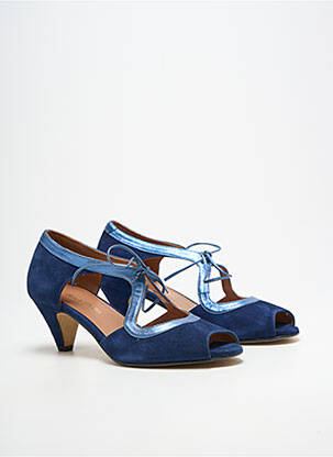 Sandales/nu pieds bout ouvert talon de 4 à 6cm bleu BELLA STORIA femme