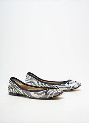 Ballerines bout carré talon plat jusqu'à 3cm noir BELLA STORIA femme