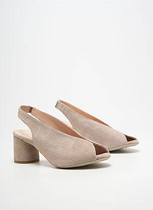 Sandales/nu pieds talon bottier talon de 4 à 6cm beige BELLA STORIA femme