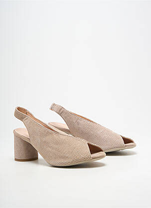 Escarpins talon bottier talon de 4 à 6cm beige BELLA STORIA femme