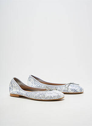 Ballerines bout rond talon plat jusqu'à 3cm gris BELLA STORIA femme