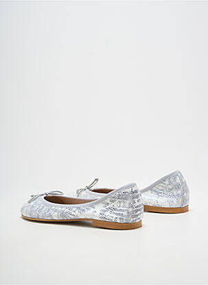 Ballerines bout rond talon plat jusqu'à 3cm gris BELLA STORIA femme