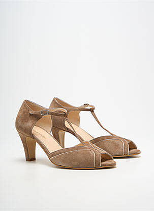 Sandales/nu pieds fermeture boucle(s) talon de 4 à 6cm marron BELLA STORIA femme