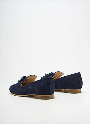 Mocassins chiquet talon plat jusqu'à 3cm bleu JB MARTIN femme