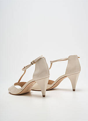 Sandales/nu pieds matière lisse talon de 4 à 6cm beige JB MARTIN femme
