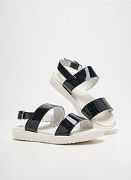 Sandales/nu pieds matière lisse talon plat jusqu'à 3cm noir BELLA STORIA femme