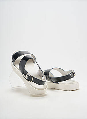 Sandales/nu pieds matière lisse talon plat jusqu'à 3cm noir BELLA STORIA femme