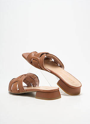 Mules/sabots type de semelle amortissante talon plat jusqu'à 3cm marron BELLA STORIA femme