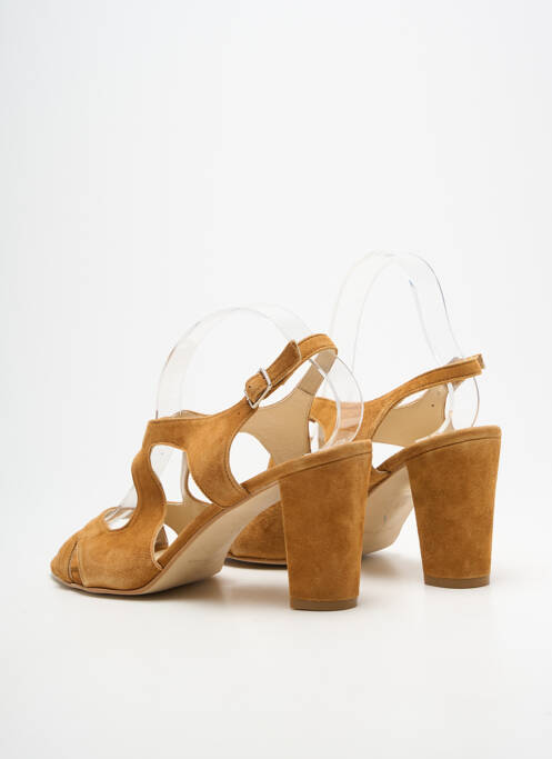Sandales/nu pieds talon bottier talon de 7 à 9cm marron BELLA STORIA femme