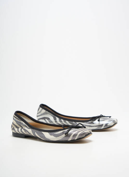 Ballerines bout carré talon plat jusqu'à 3cm noir BELLA STORIA femme