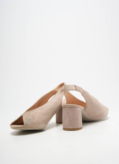 Escarpins talon bottier talon de 4 à 6cm beige BELLA STORIA femme
