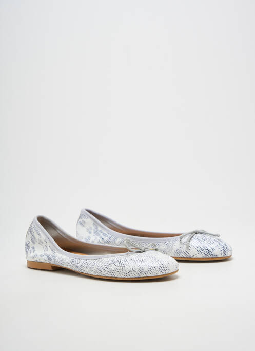 Ballerines bout rond talon plat jusqu'à 3cm gris BELLA STORIA femme