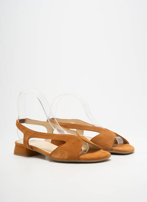 Sandales/nu pieds bout ouvert talon plat jusqu'à 3cm marron BELLA STORIA femme