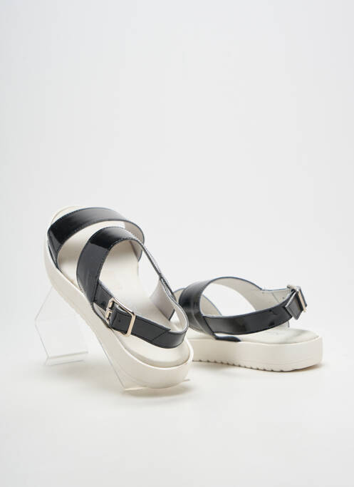 Sandales/nu pieds matière lisse talon plat jusqu'à 3cm noir BELLA STORIA femme