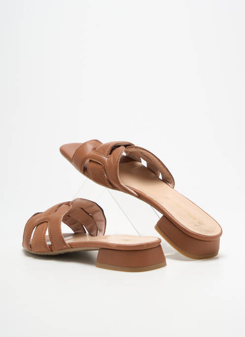 Mules/sabots type de semelle amortissante talon plat jusqu'à 3cm marron BELLA STORIA femme