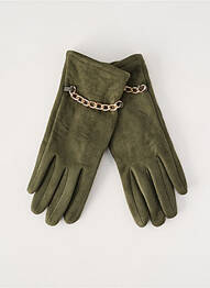 Gants vert JULIE GUERLANDE femme